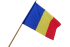 Steag Romania 135x90cm cu Lance ALUMINIU - EXTERIOR